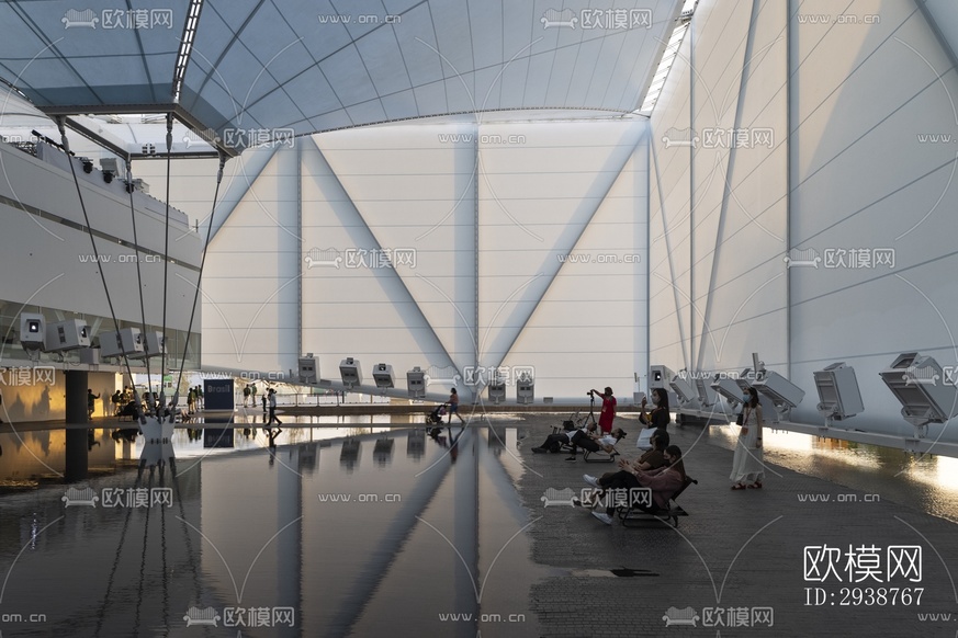 現(xiàn)代展覽展廳效果圖下載(渲染圖7)