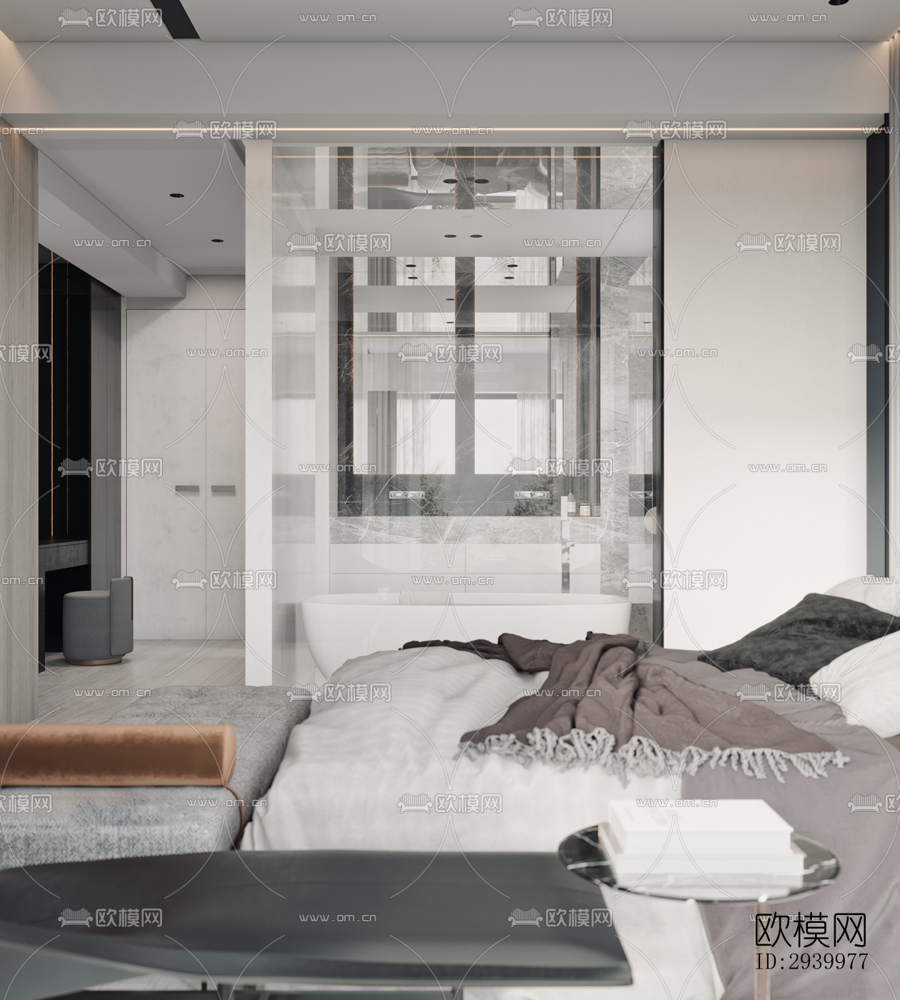 现代复式效果图下载（渲染图9）