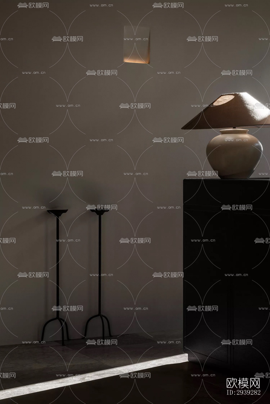 新中式酒店民宿效果图下载（渲染图2）