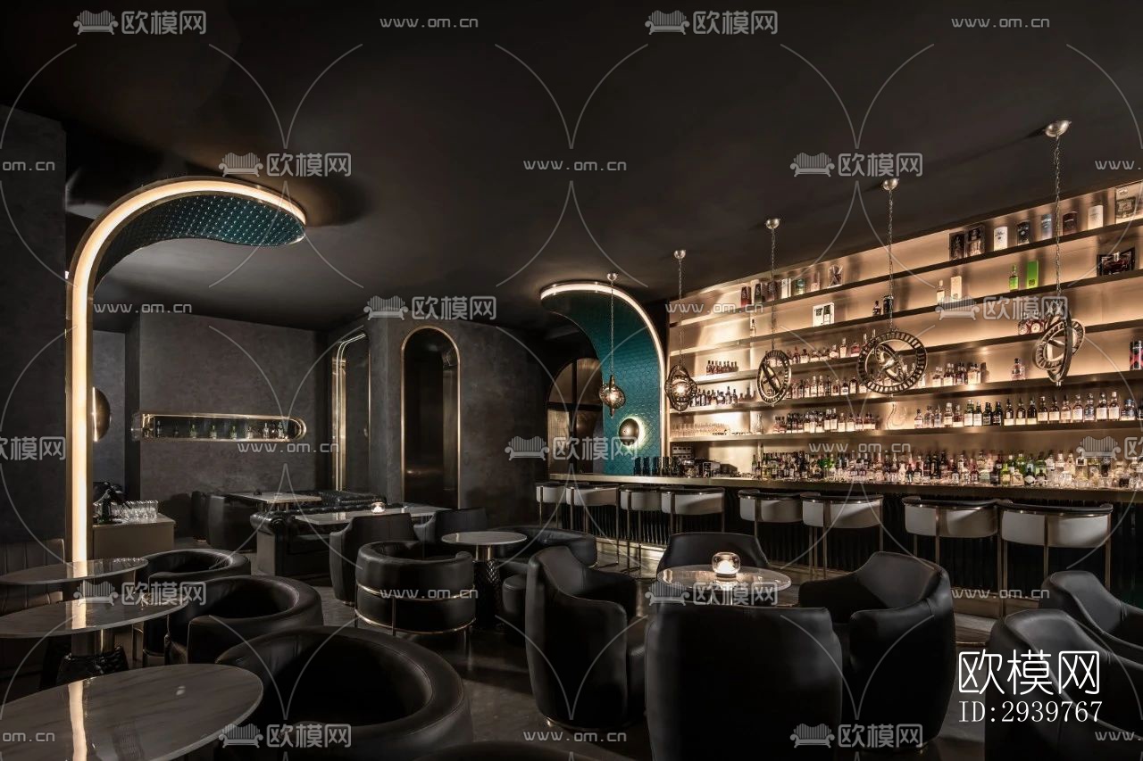 现代酒吧效果图下载（渲染图4）