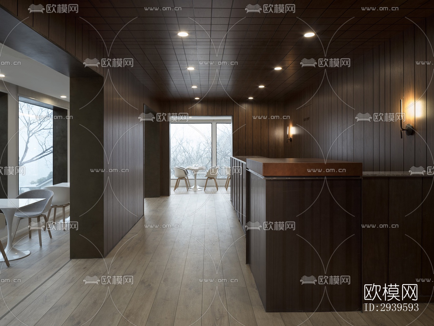 现代酒店民宿效果图下载（渲染图2）