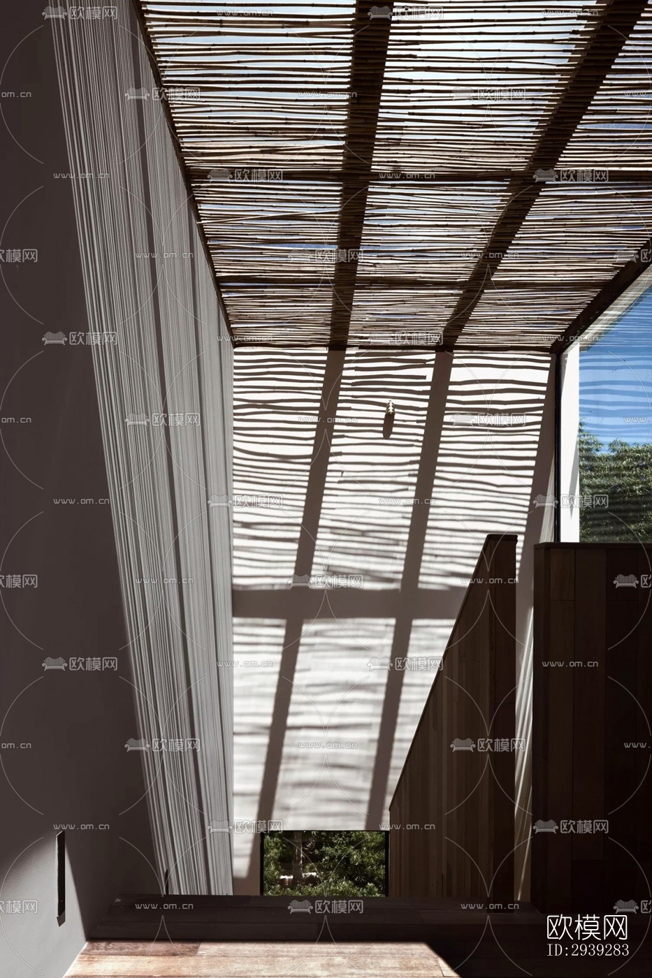 新中式酒店民宿效果图下载（渲染图15）