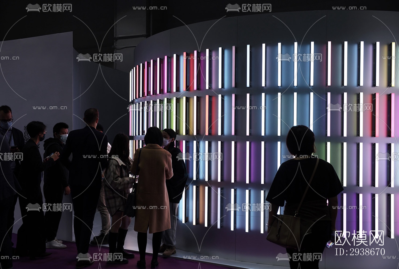 现代展览展厅效果图下载（渲染图3）