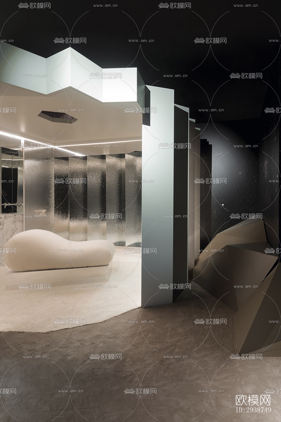 现代展览展厅效果图下载（渲染图13）