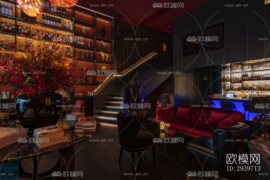后現(xiàn)代酒吧效果圖下載(渲染圖9)