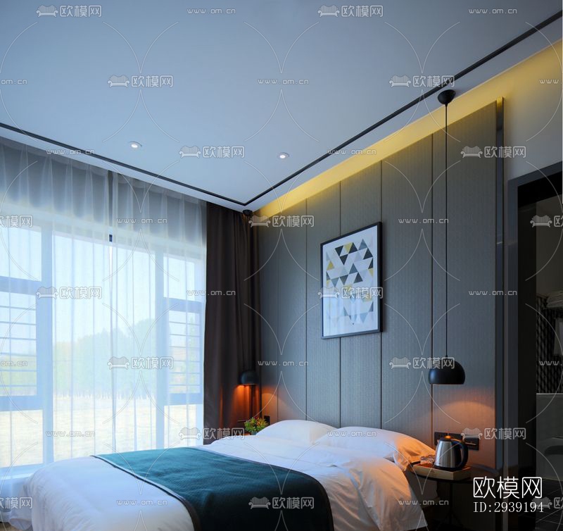 后现代酒店民宿效果图下载（渲染图14）