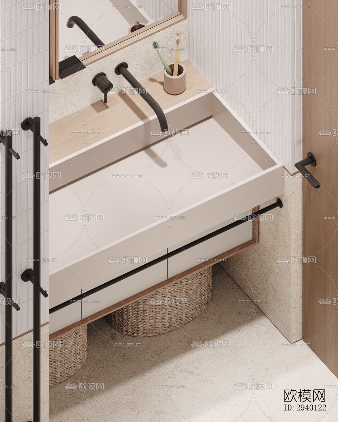 北欧平层效果图下载（渲染图7）