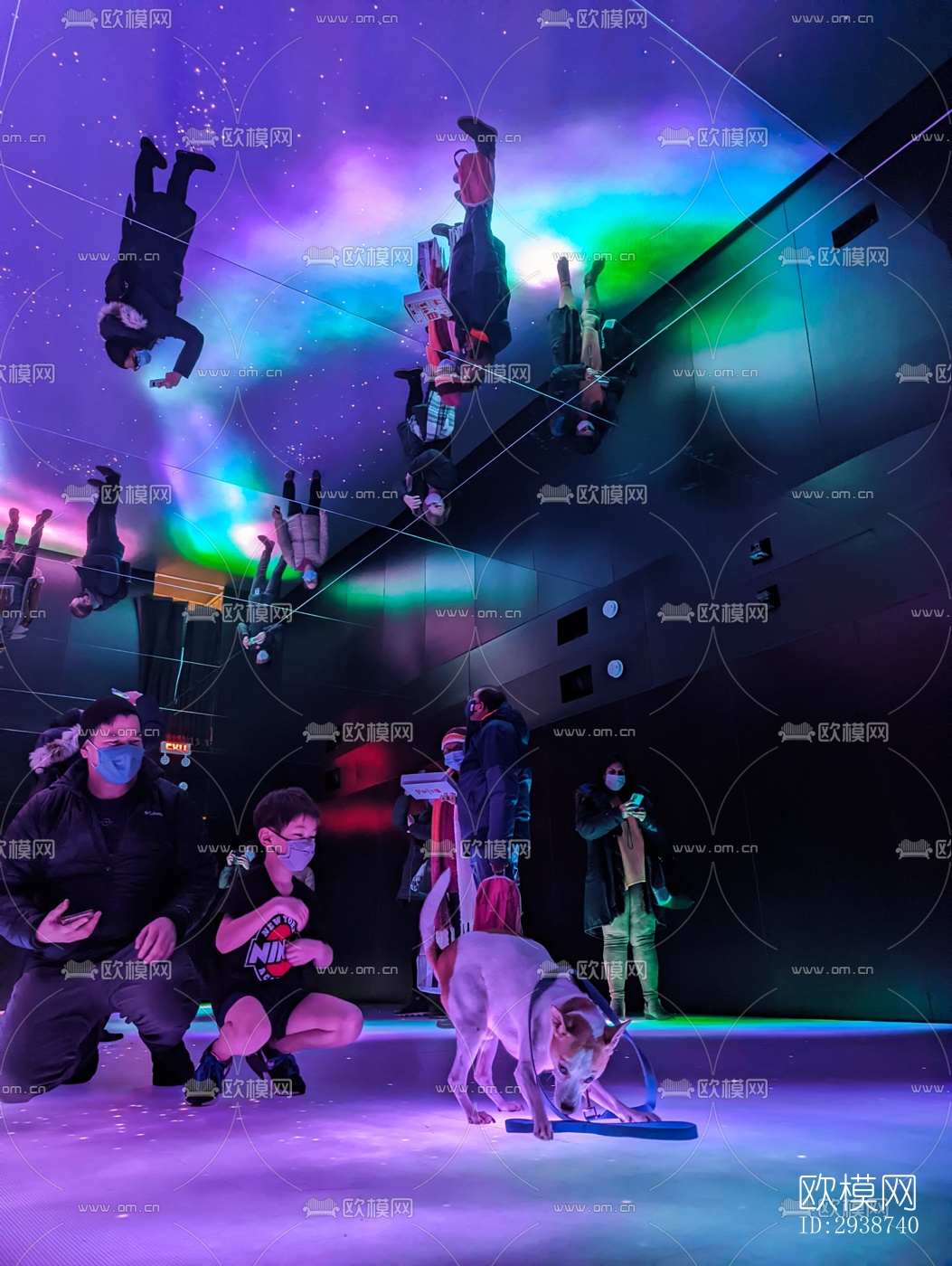 现代展览展厅效果图下载（渲染图3）