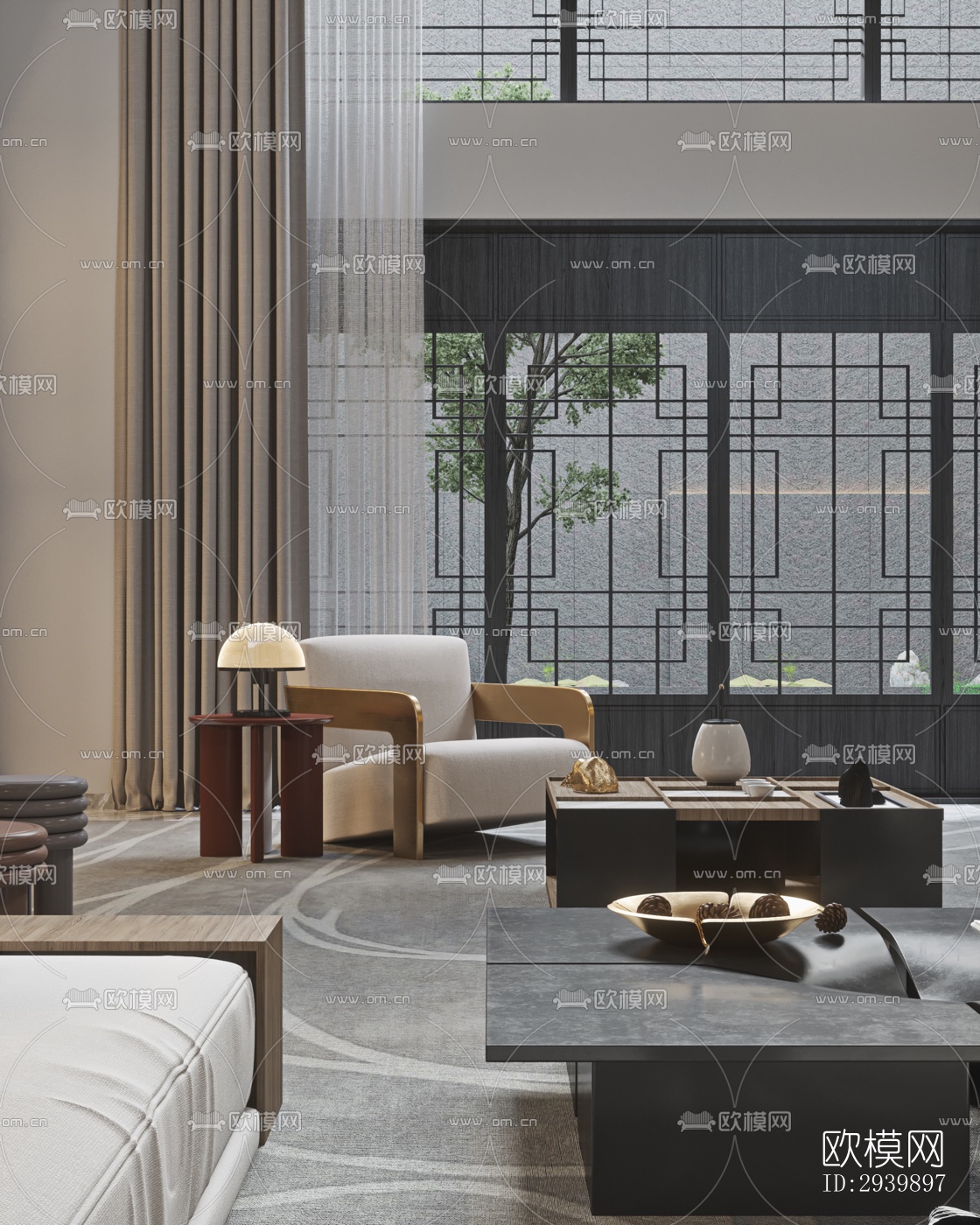 现代别墅效果图下载（渲染图1）