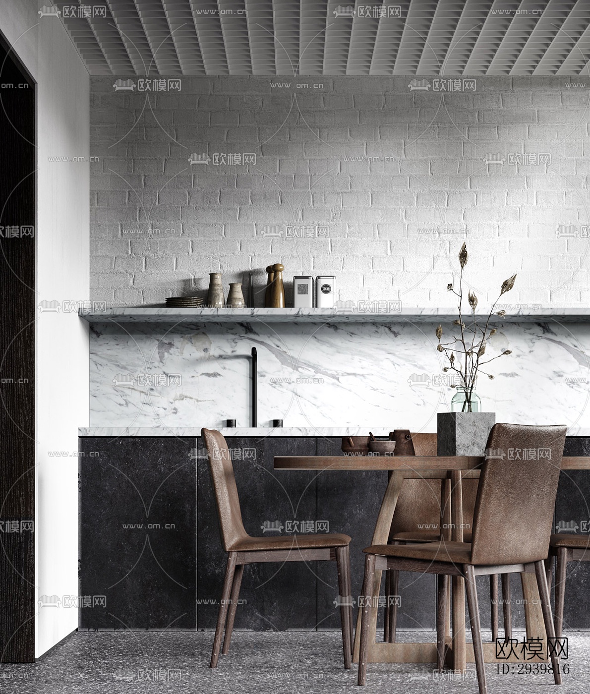 工业风公寓效果图下载（渲染图10）