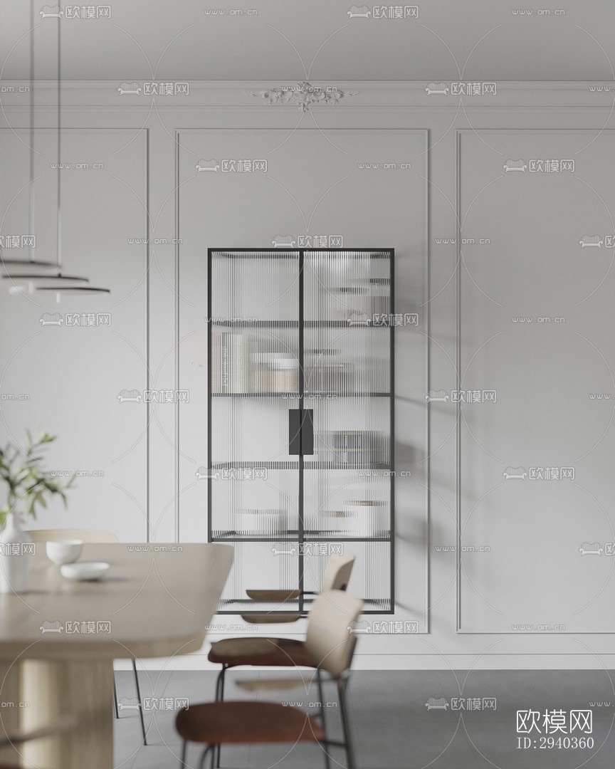 现代平层效果图下载（渲染图8）