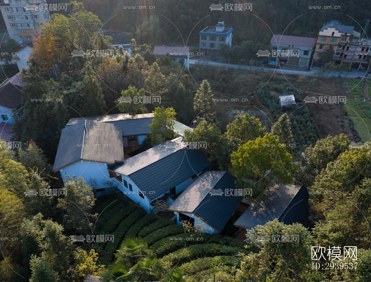 现代酒店民宿效果图下载（渲染图14）