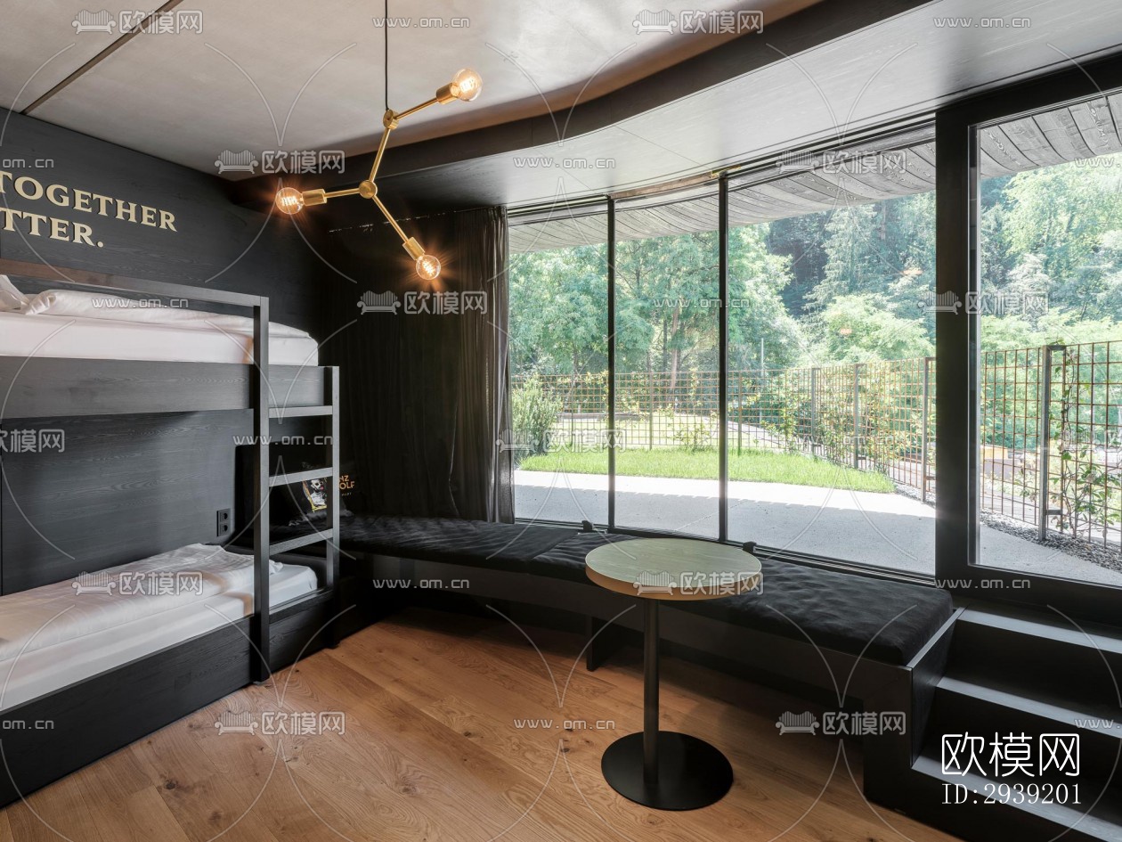 后现代酒店民宿效果图下载（渲染图10）