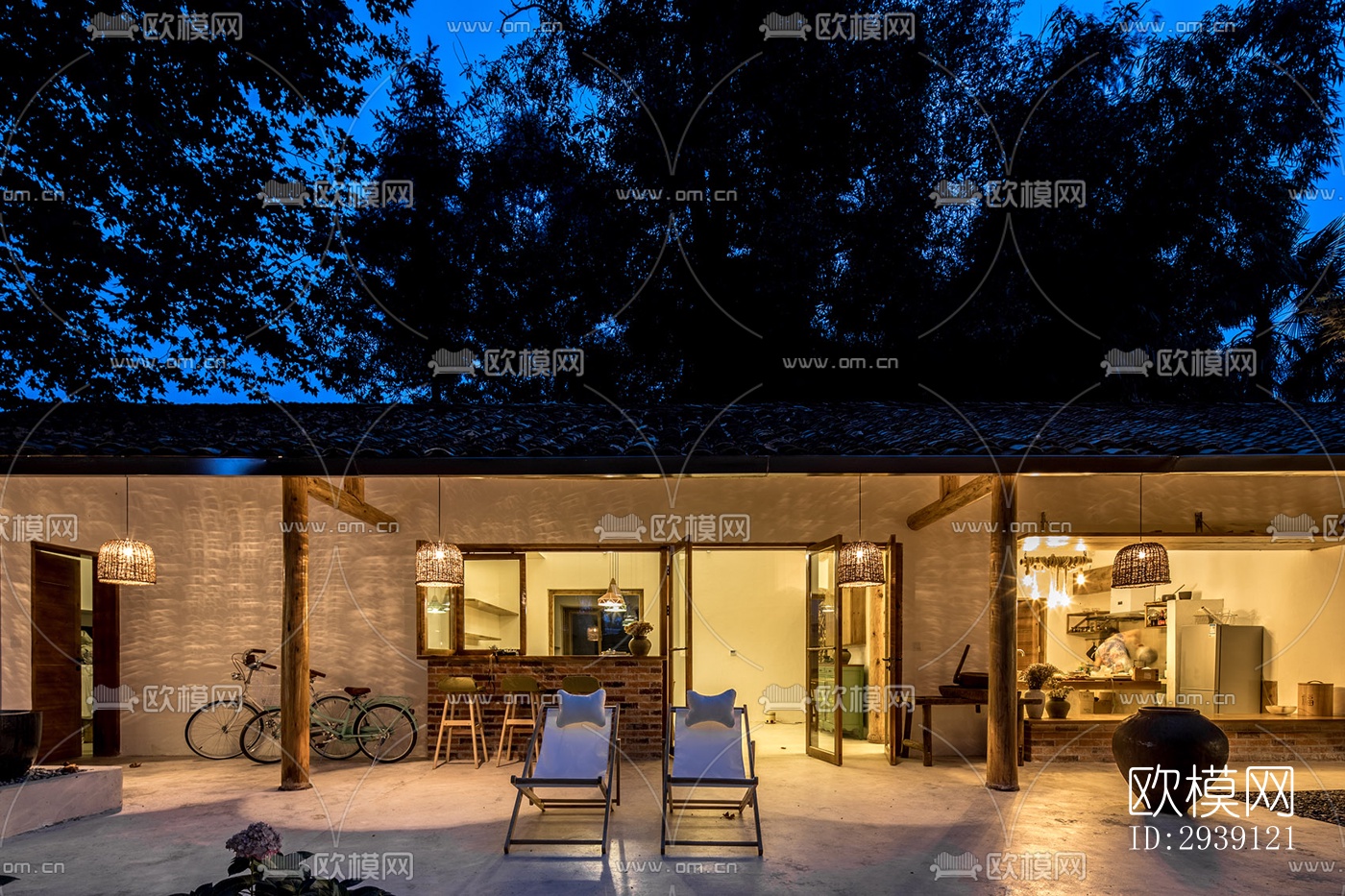 北欧酒店民宿效果图下载（渲染图9）