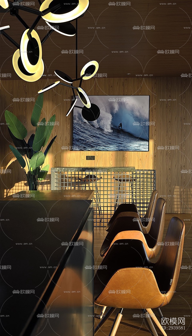 现代酒店民宿效果图下载（渲染图12）