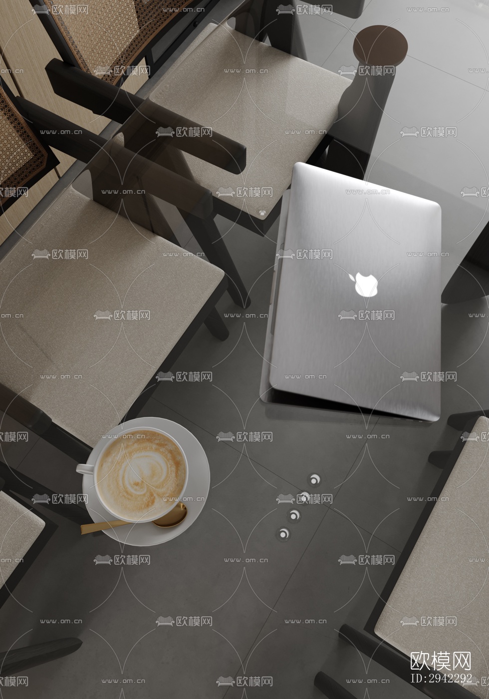 现代平层效果图下载（渲染图2）