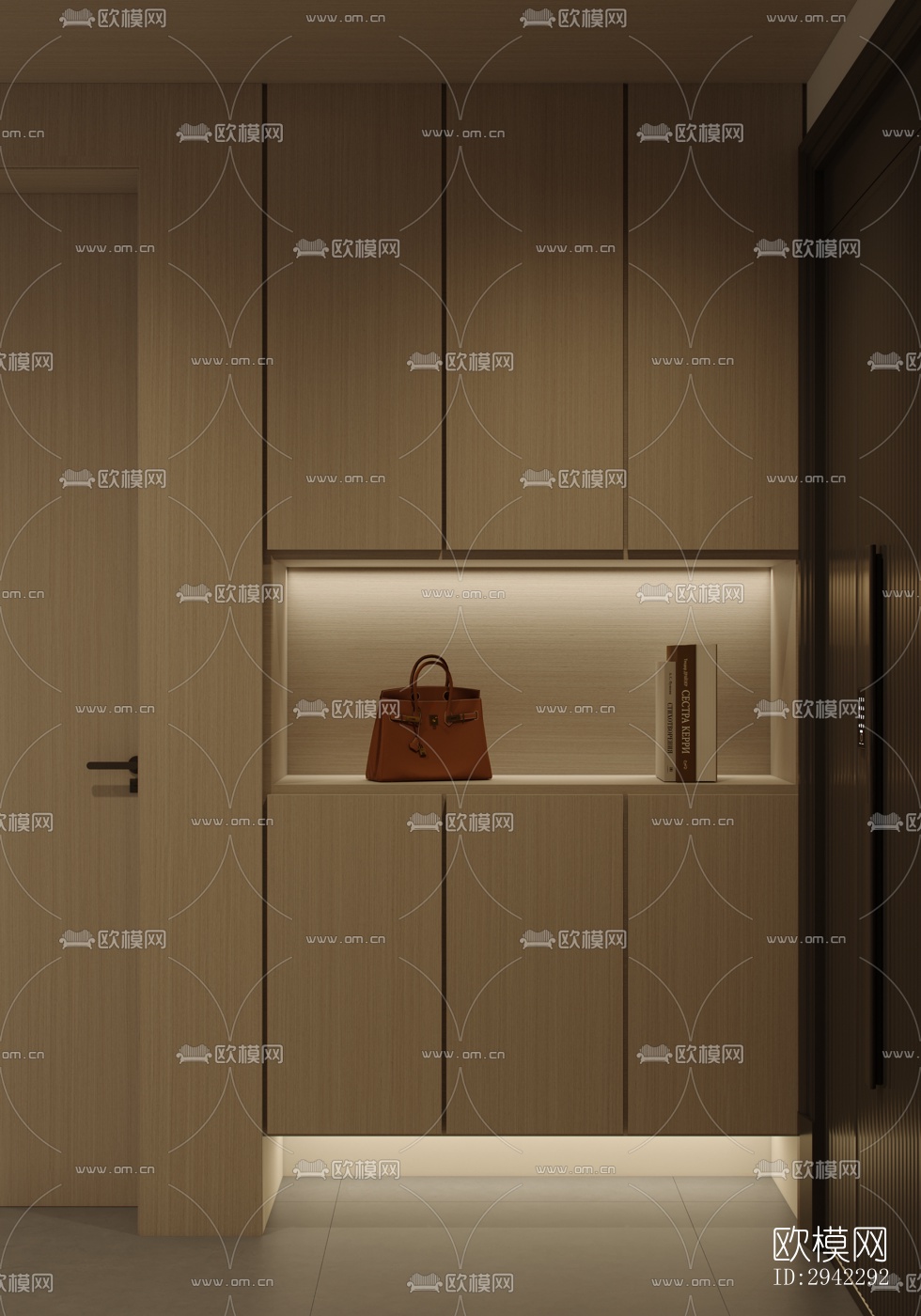 现代平层效果图下载（渲染图7）