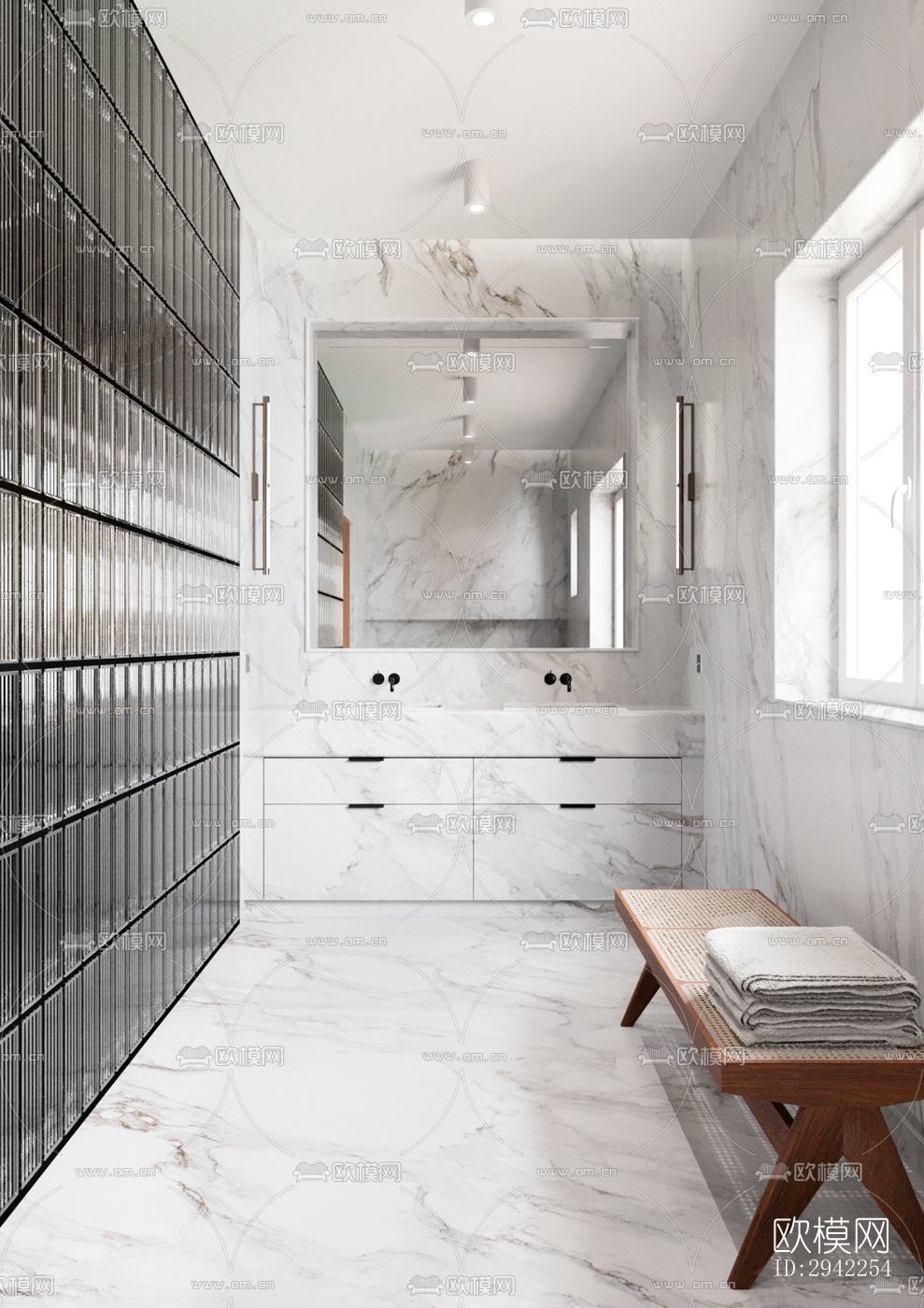 中古风平层效果图下载（渲染图5）