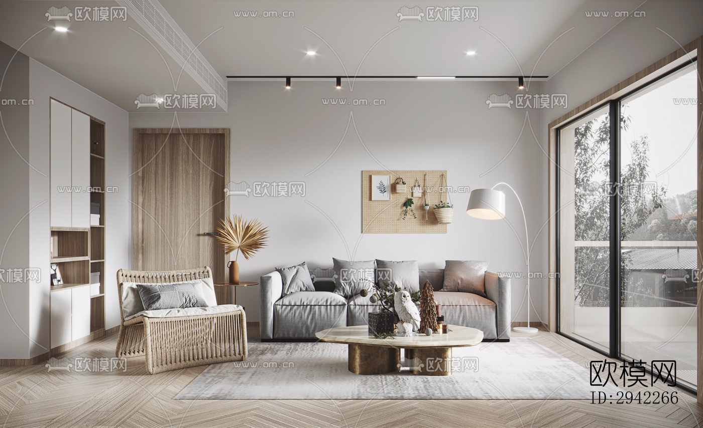 北欧平层效果图下载（渲染图17）