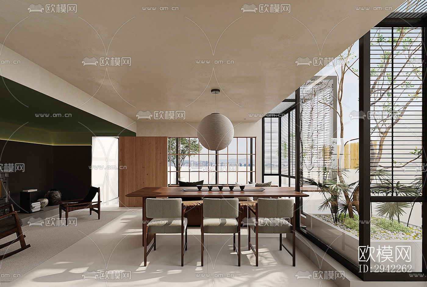 北欧平层效果图下载（渲染图4）