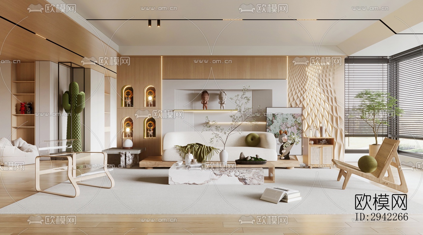 北欧平层效果图下载（渲染图11）