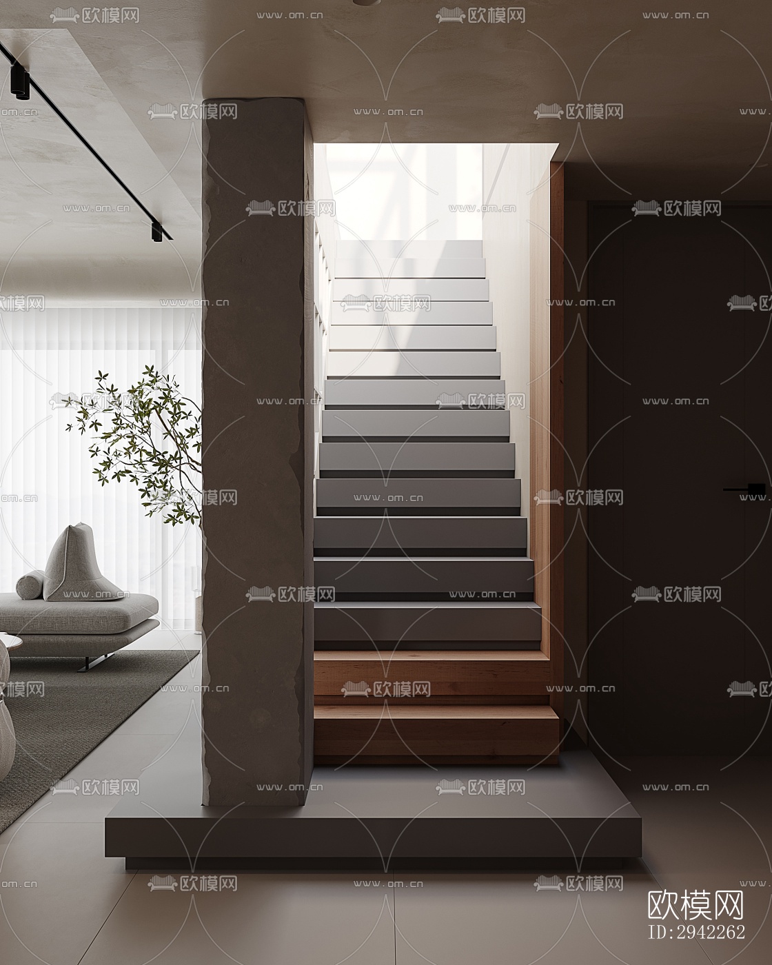 北欧平层效果图下载（渲染图3）