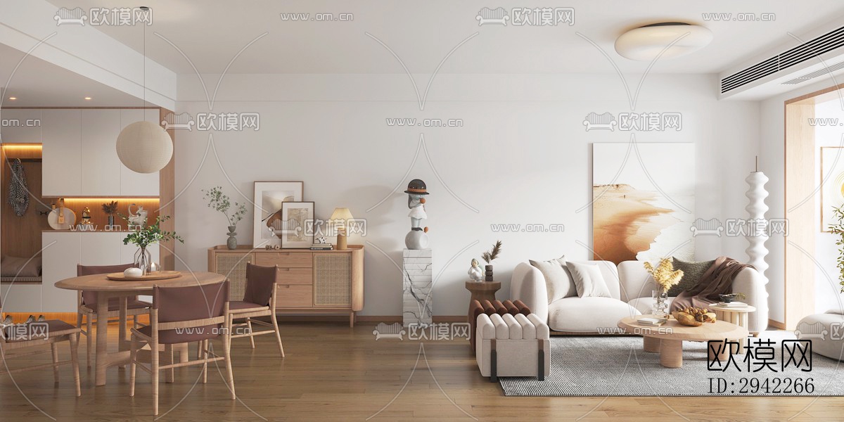 北欧平层效果图下载（渲染图15）