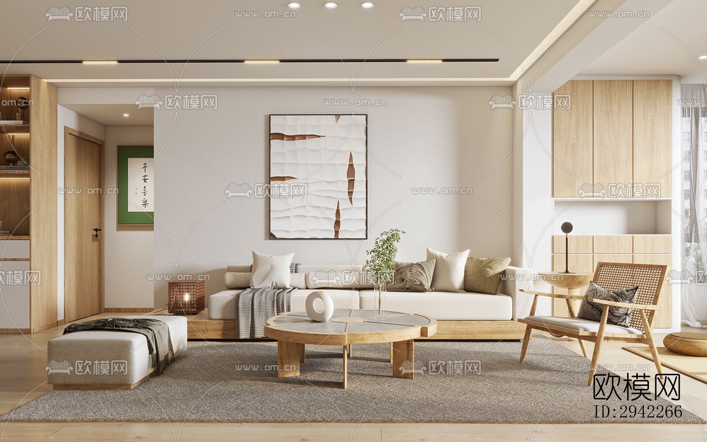 北欧平层效果图下载（渲染图7）