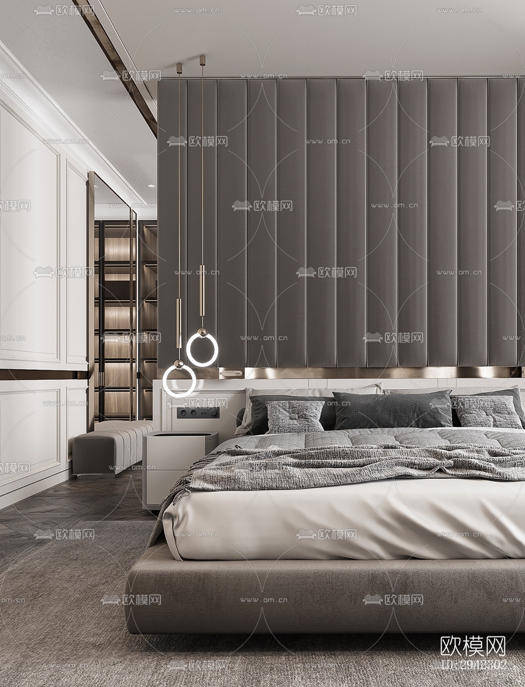 现代平层效果图下载（渲染图4）