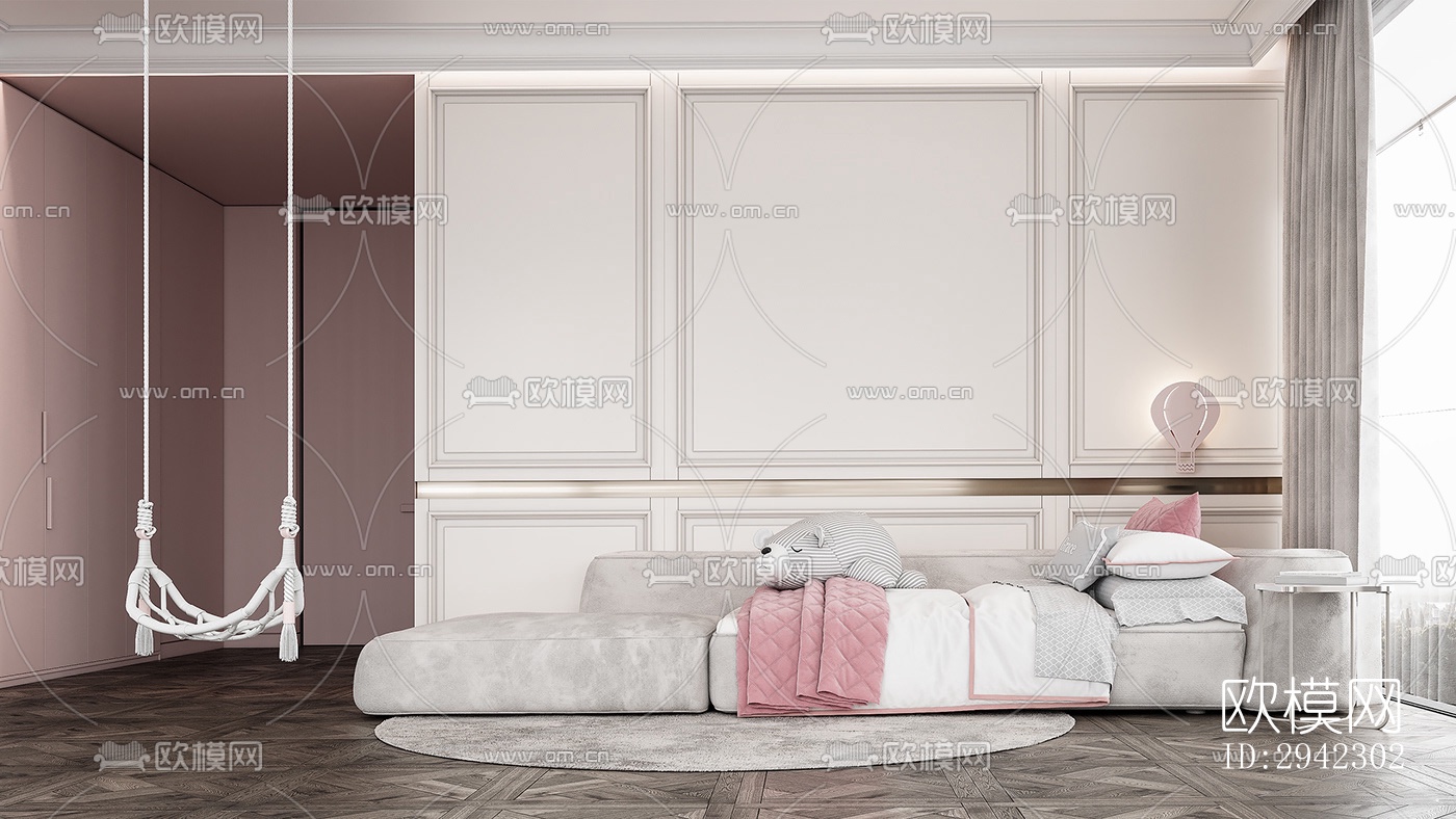 现代平层效果图下载（渲染图15）