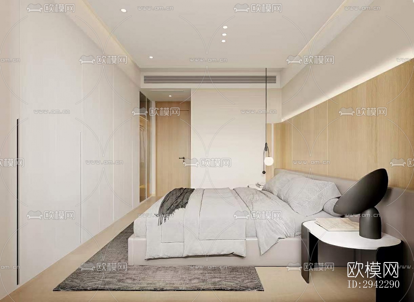 现代平层效果图下载（渲染图5）