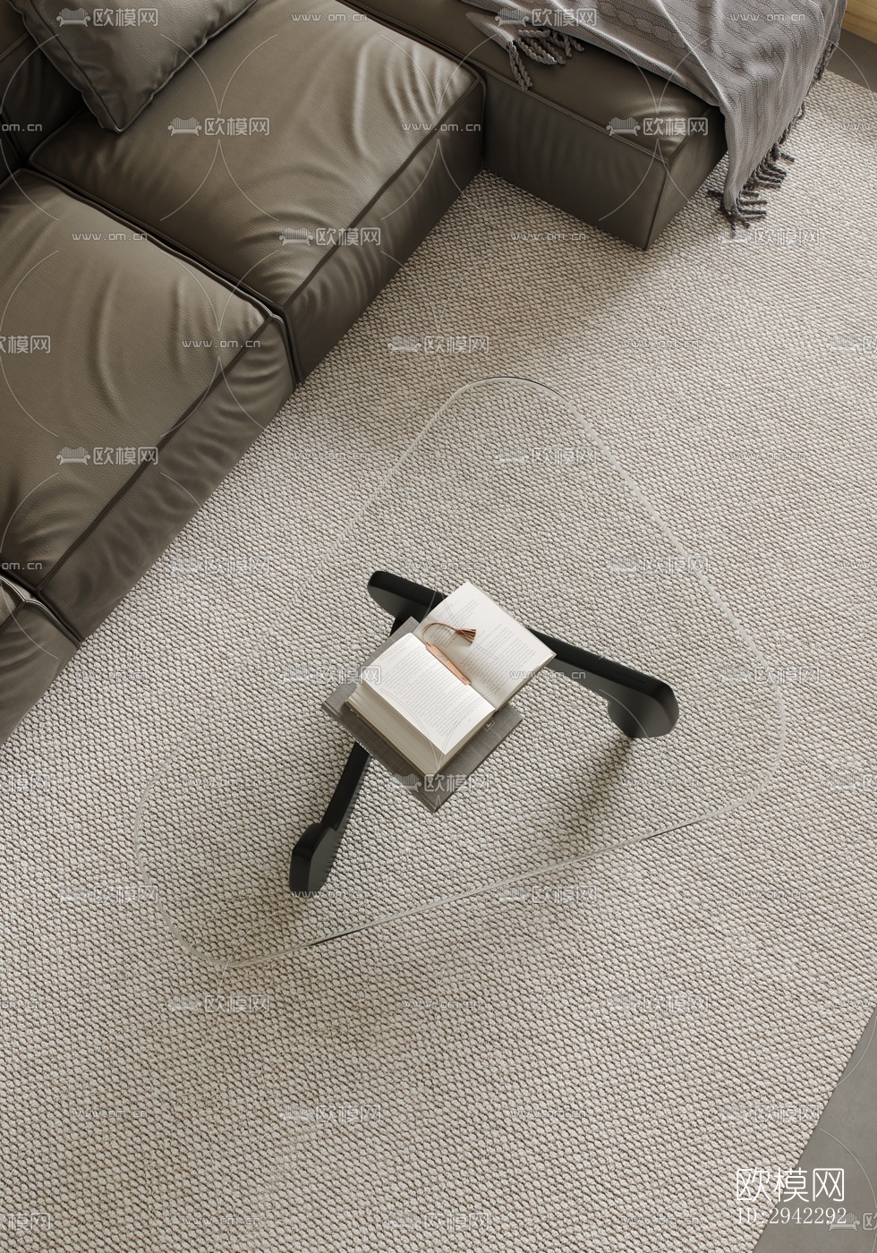 现代平层效果图下载（渲染图3）