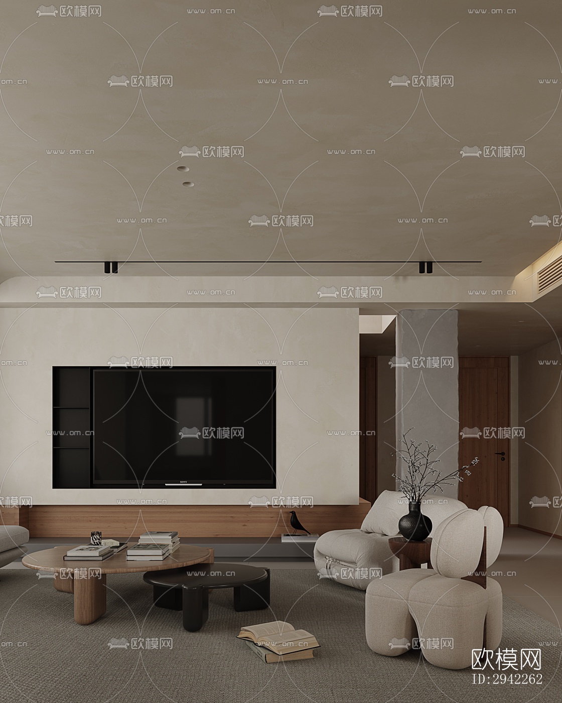 北欧平层效果图下载（渲染图12）