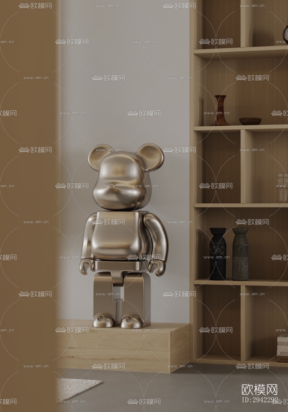 现代平层效果图下载（渲染图14）