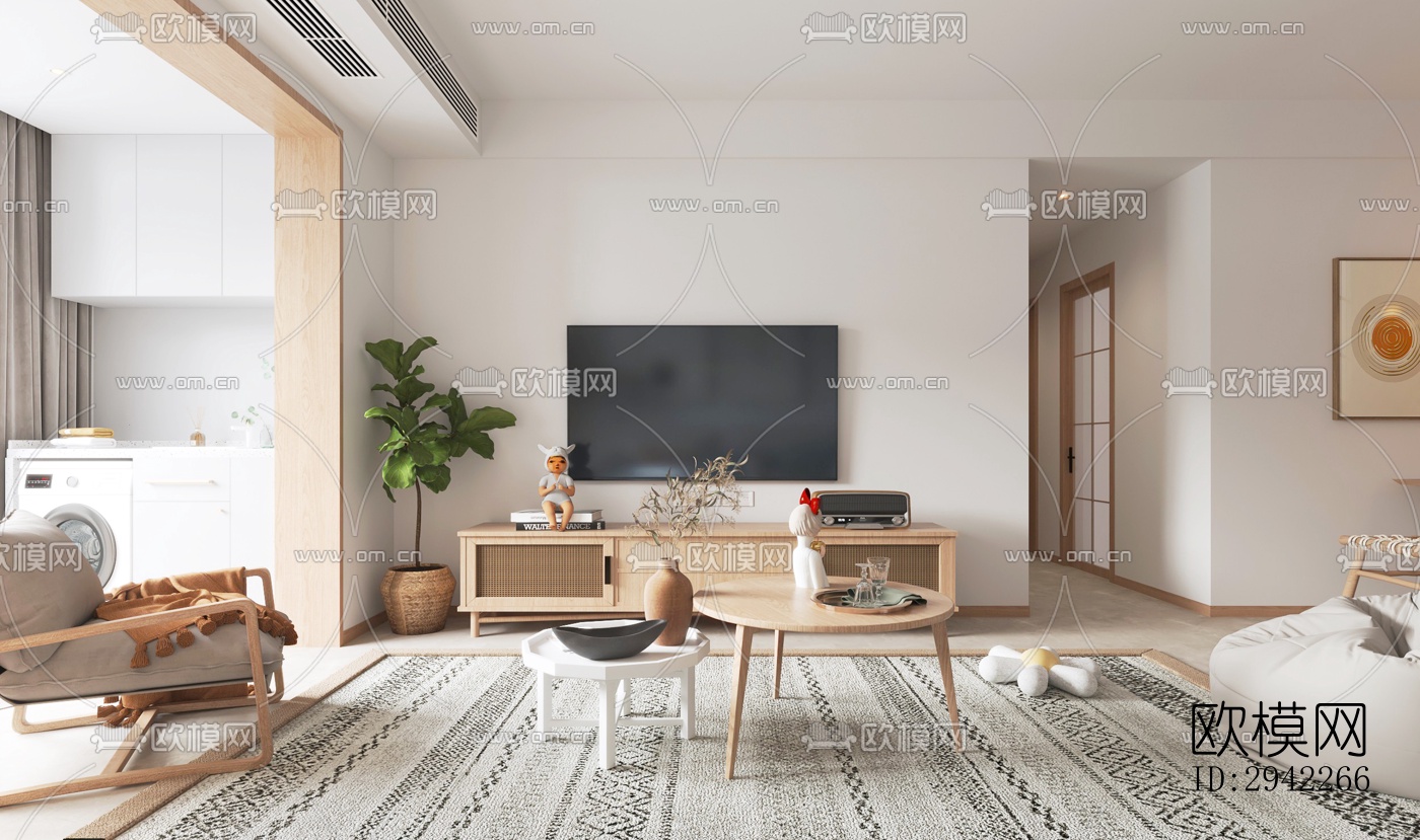 北欧平层效果图下载（渲染图19）