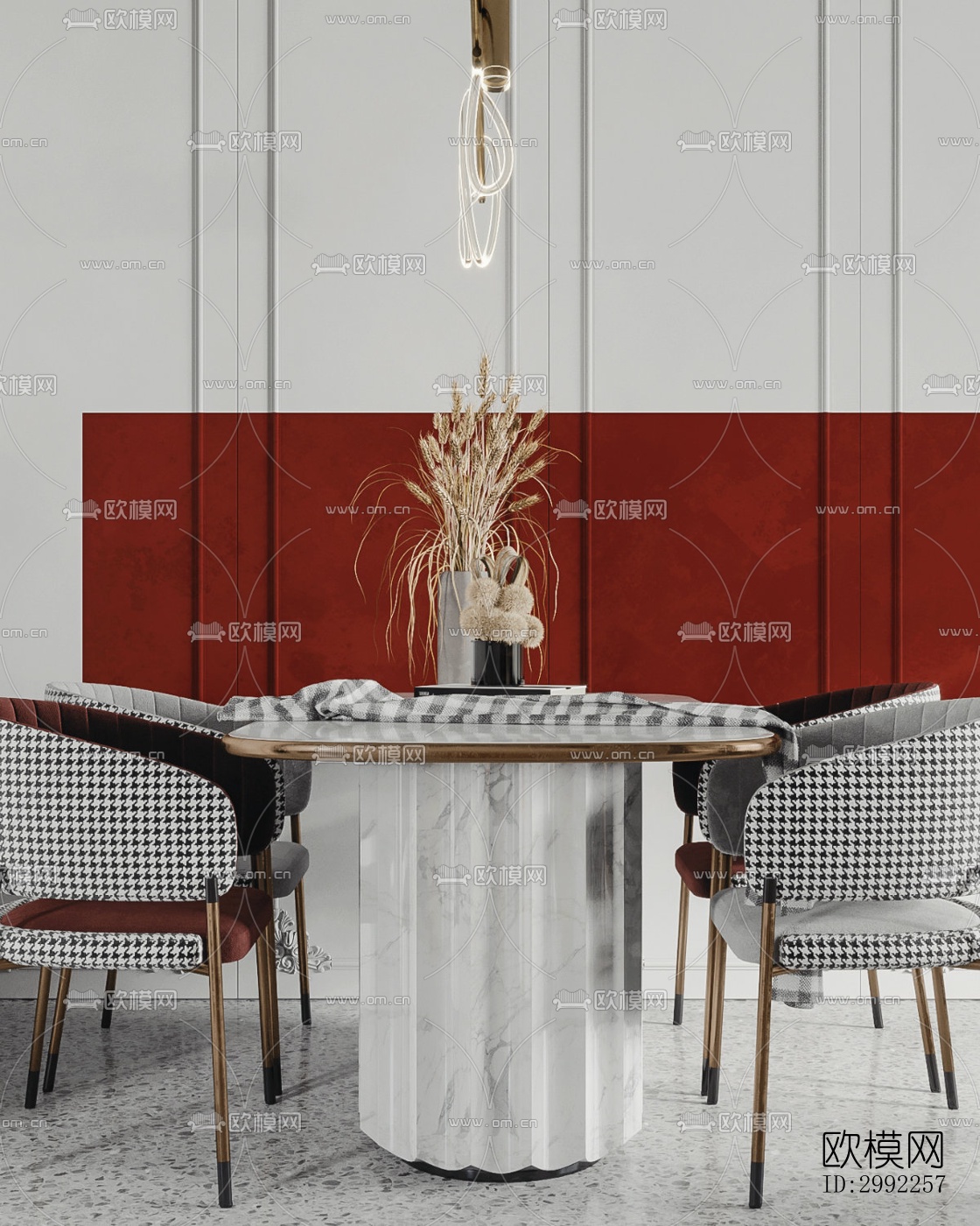 现代平层效果图下载（渲染图16）