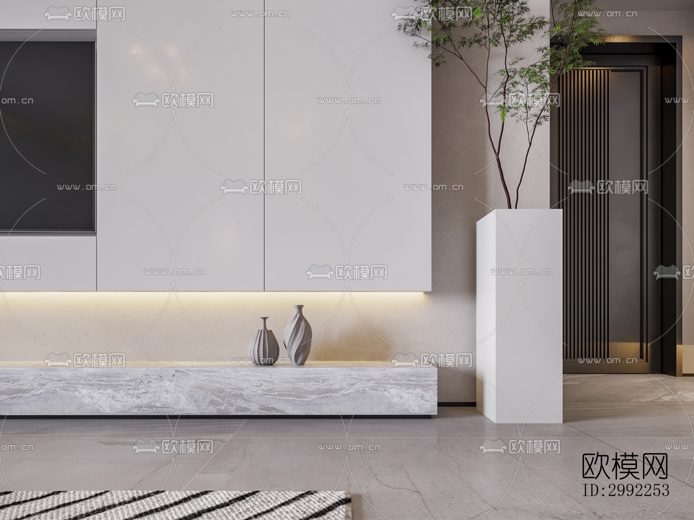 现代平层效果图下载（渲染图5）