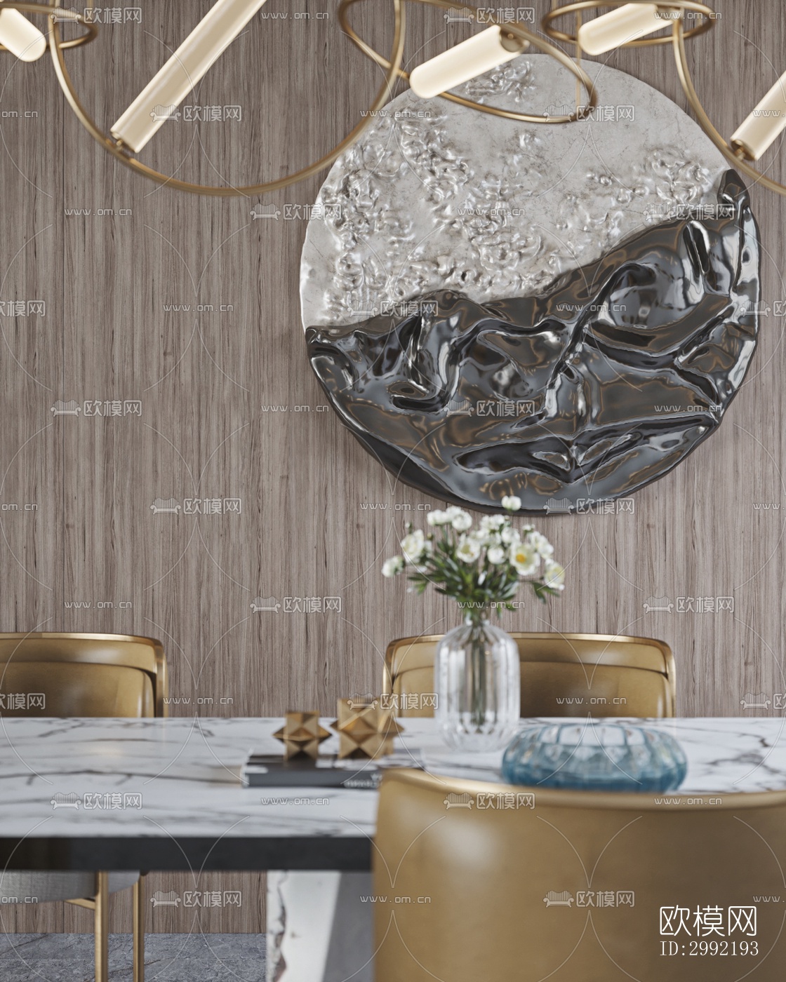 现代平层效果图下载（渲染图19）