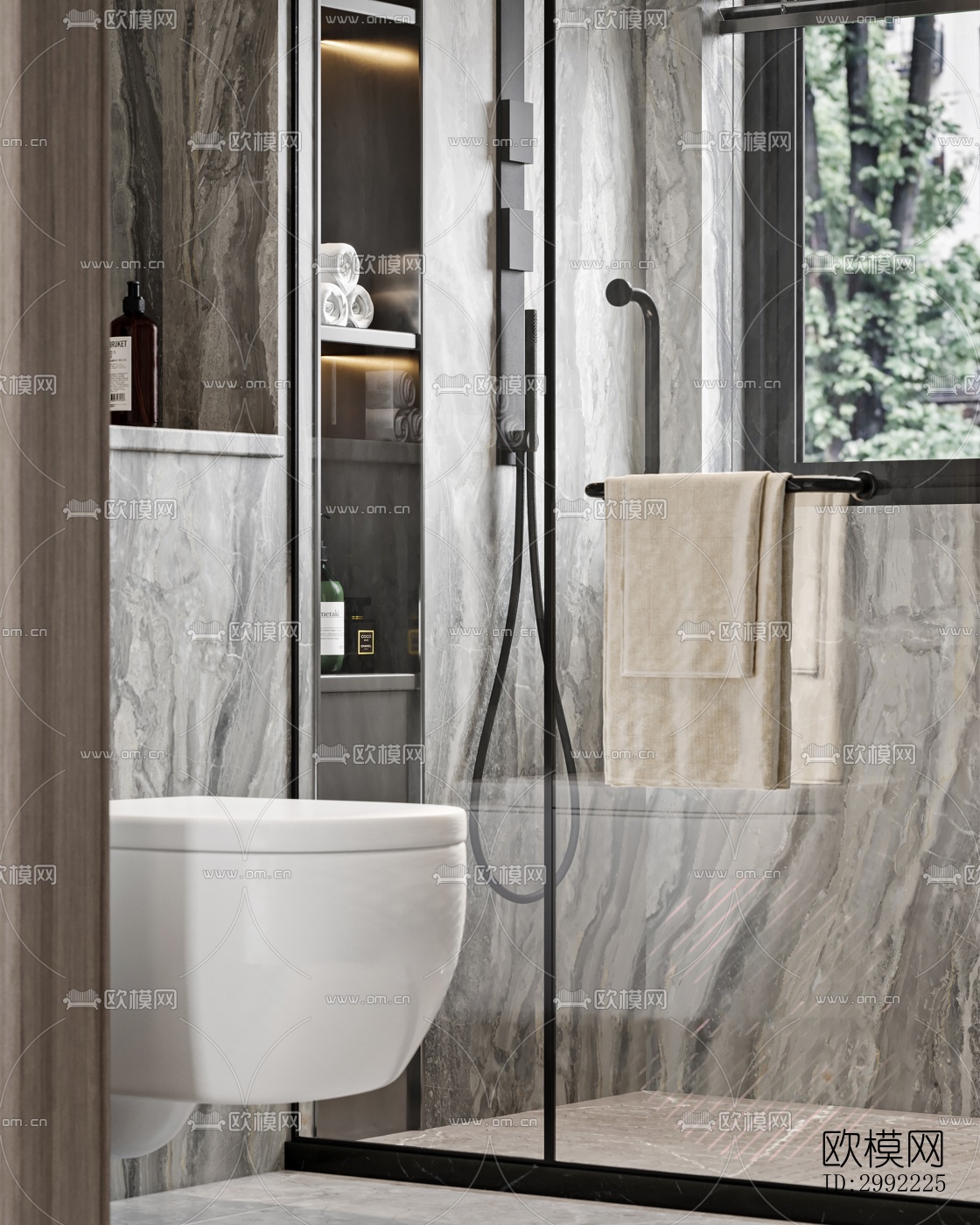 现代平层效果图下载（渲染图13）