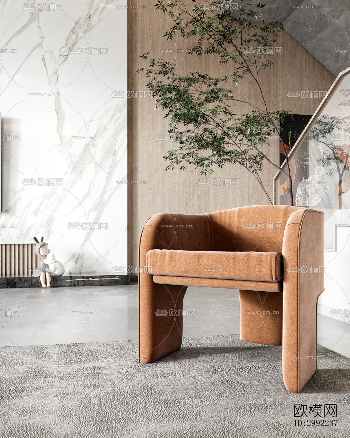 现代平层效果图下载（渲染图3）