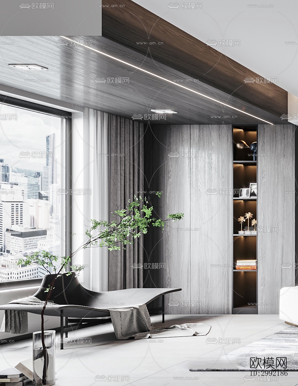 现代平层效果图下载（渲染图7）