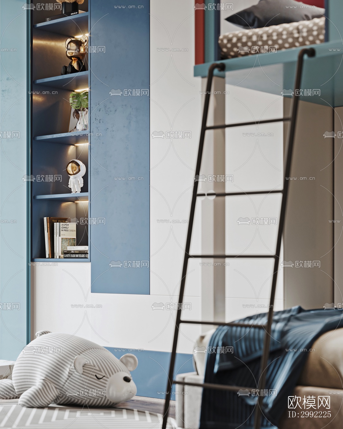 现代平层效果图下载（渲染图9）