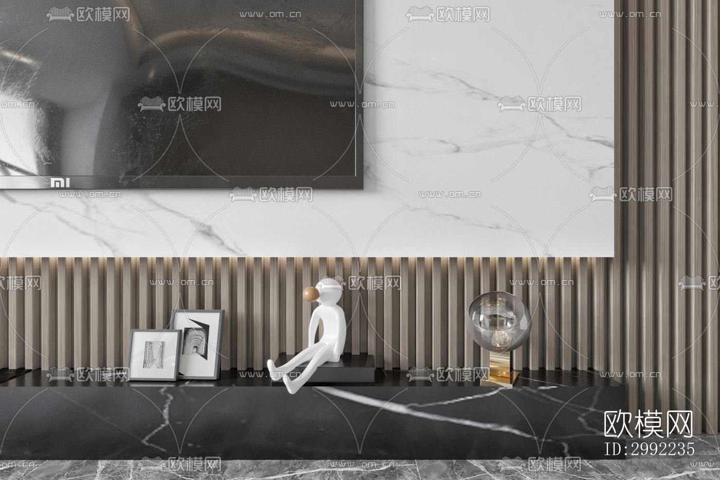 现代平层效果图下载（渲染图3）