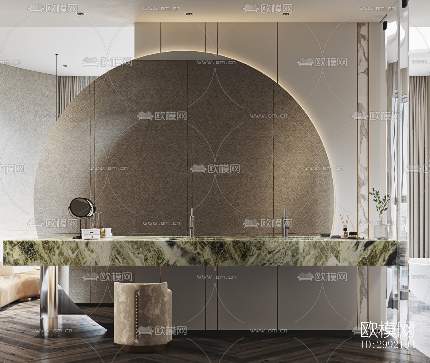 现代平层效果图下载（渲染图17）