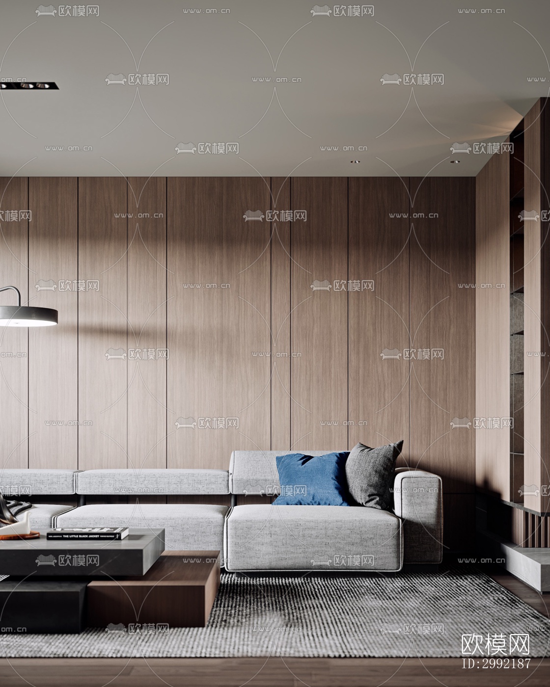 现代平层效果图下载（渲染图4）