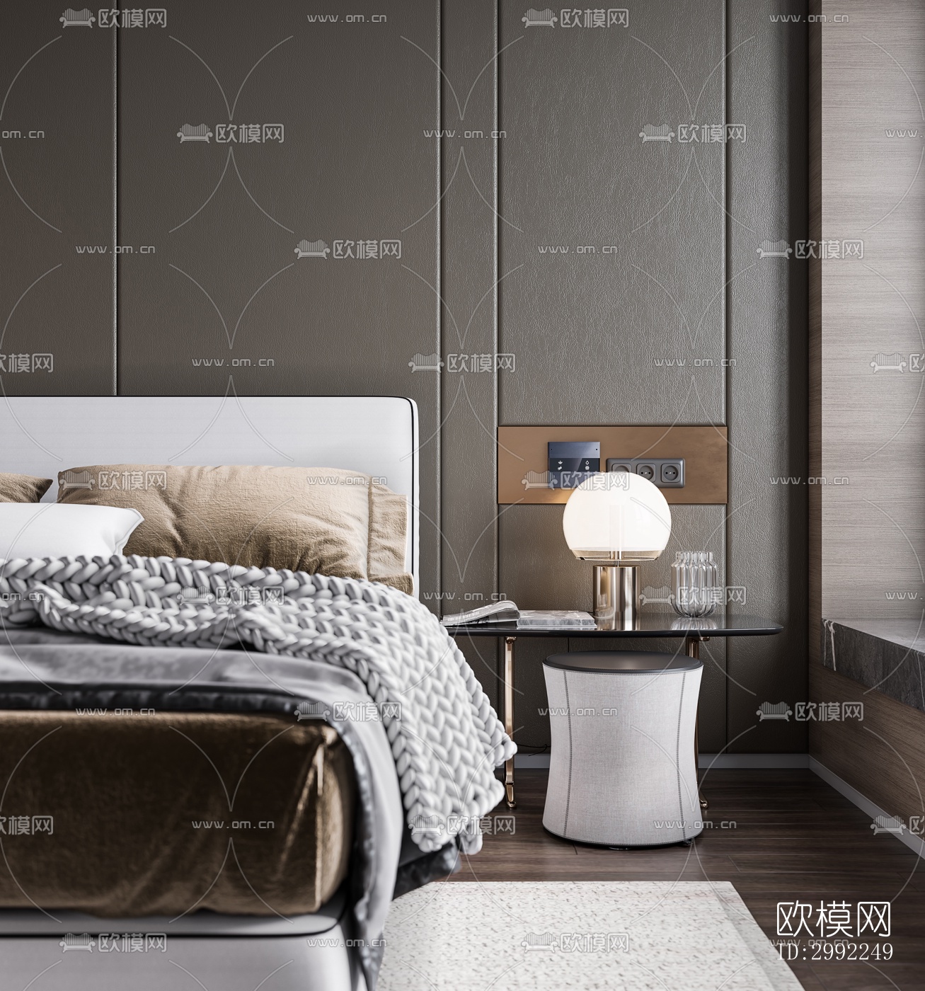 现代平层效果图下载（渲染图9）