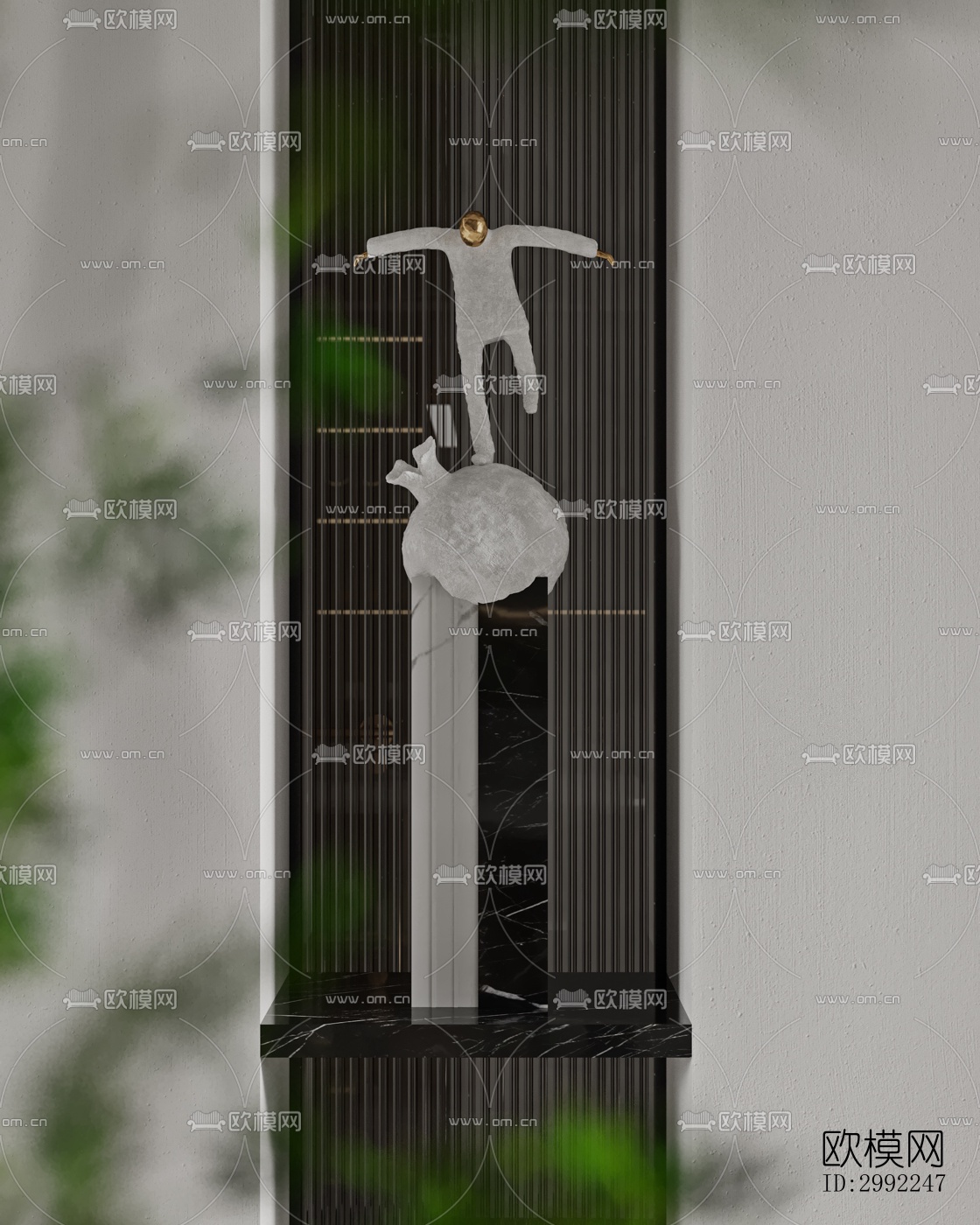 现代平层效果图下载（渲染图12）