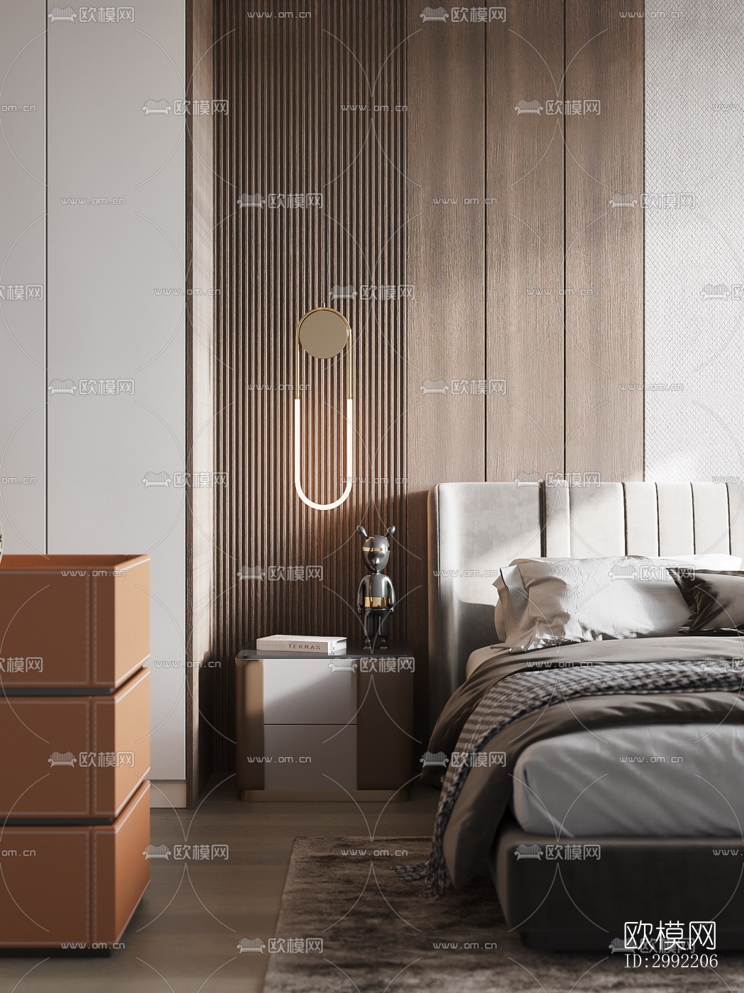 现代平层效果图下载（渲染图2）