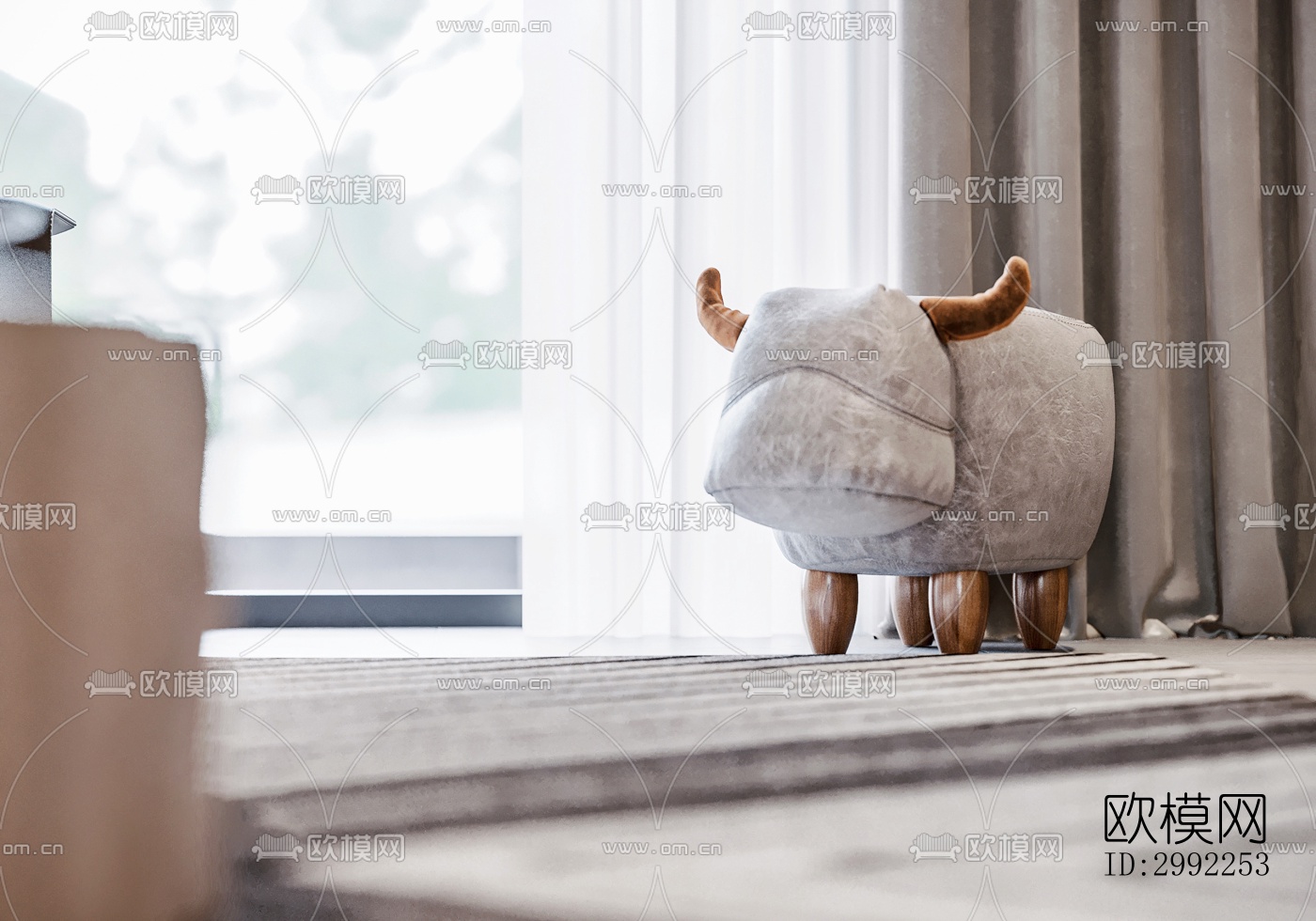 现代平层效果图下载（渲染图3）