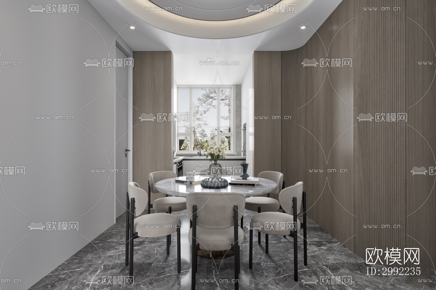 现代平层效果图下载（渲染图9）